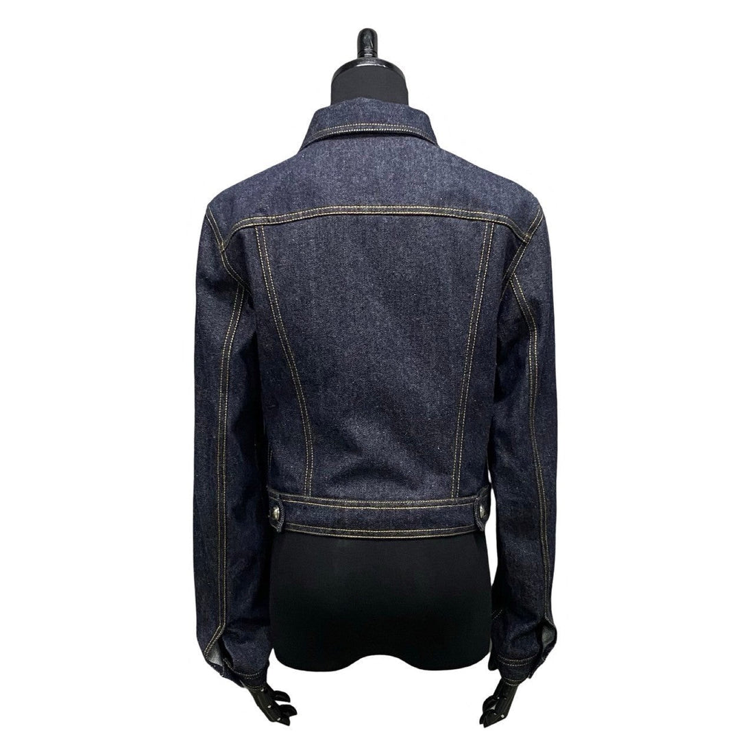 CHANEL Denim Jacket cotton Navy 40