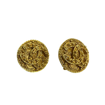 CHANEL Earring Gold Plated gold