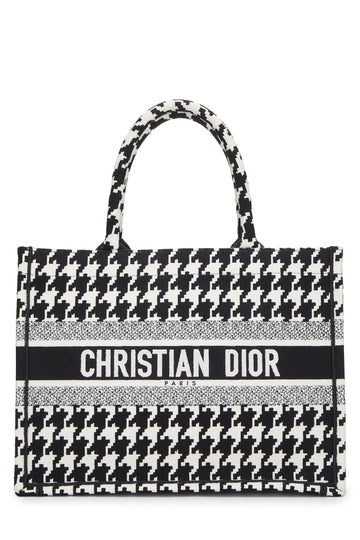 Dior, Black & White Houndstooth Book Tote Medium, Multi