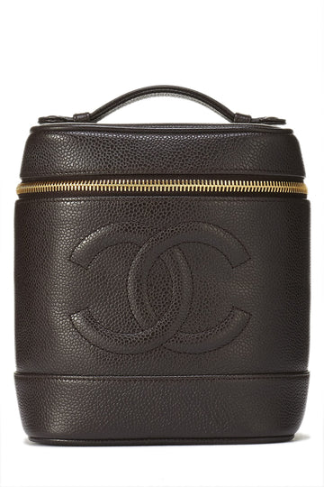 Chanel,  Brown Caviar Vanity, Brown