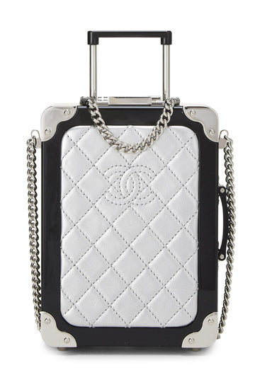 Chanel,  Lambskin & Perspex Evening In The Air 'CC' Trolley Minaudière Chain Clutch, Multi