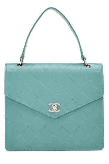 Chanel,  Green Caviar Envelope Flap Bag, Green