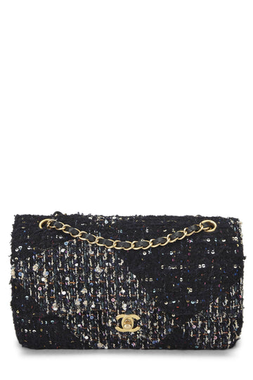 Chanel,  Multicolor Tweed Classic Double Flap Medium, Multi