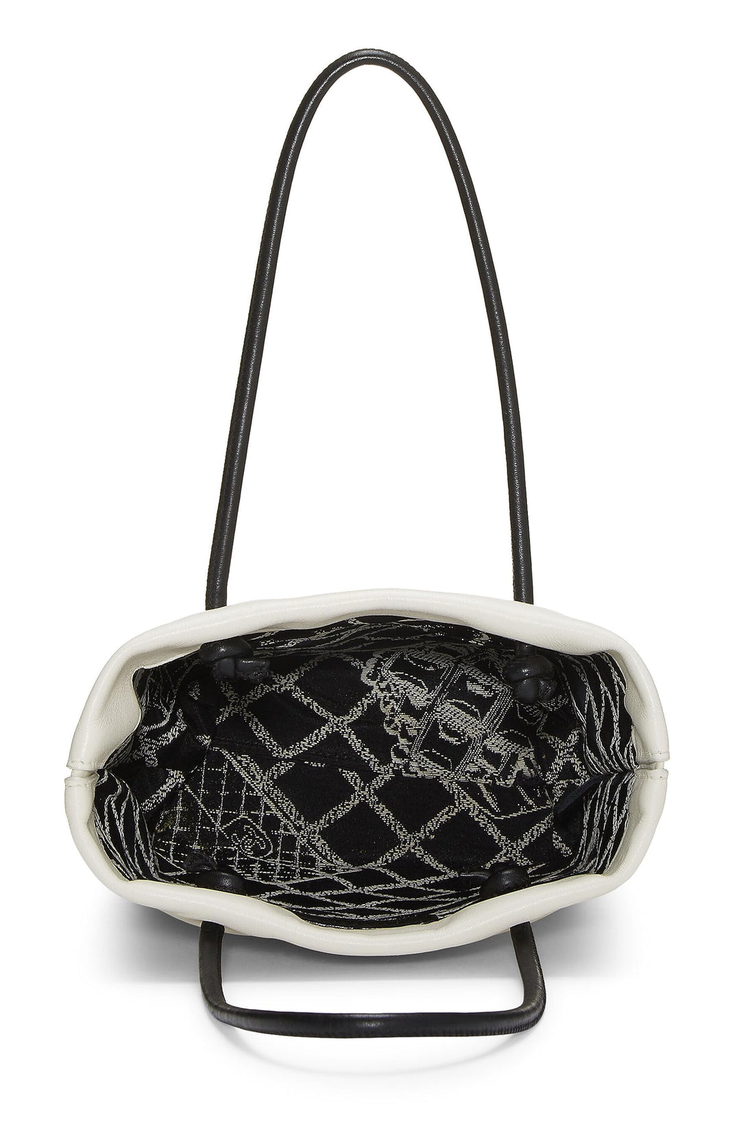 Chanel,  White Leather Essential Rue Cambon Shopping Tote Small, White