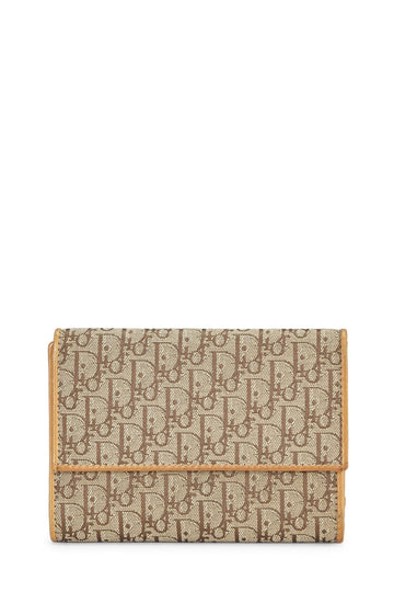 Dior, Beige Trotter Canvas Wallet, Beige