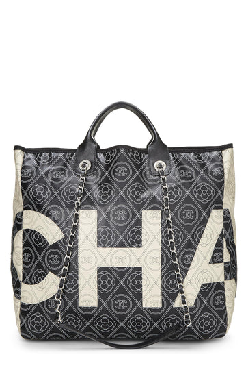 Chanel,  Black 'CC' Camellia Tote Medium, Black
