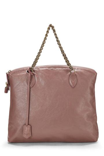 Chanel,  Pink Leather Cuir Boudoir MM, Pink