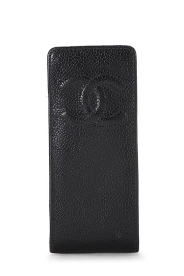 Chanel,  Black Caviar Case, Black
