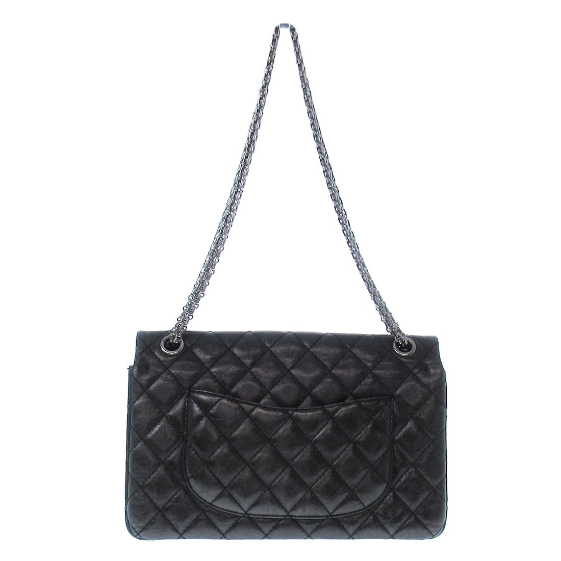 Chanel 2.55 Medium Metallic silver