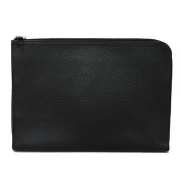 Louis Vuitton  Noir Leather Clutch Bag Pochette
