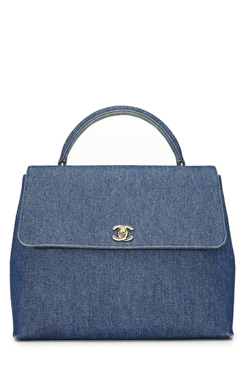 Chanel,  Blue Denim Kelly, Blue