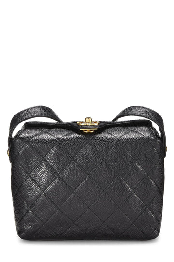 Chanel,  Black Caviar Shoulder Bag, Black