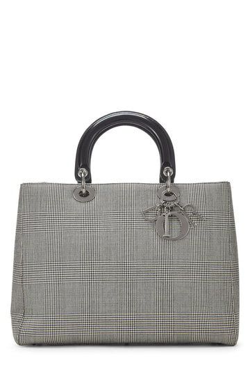 Dior, Black Houndstooth Lady Large, Black