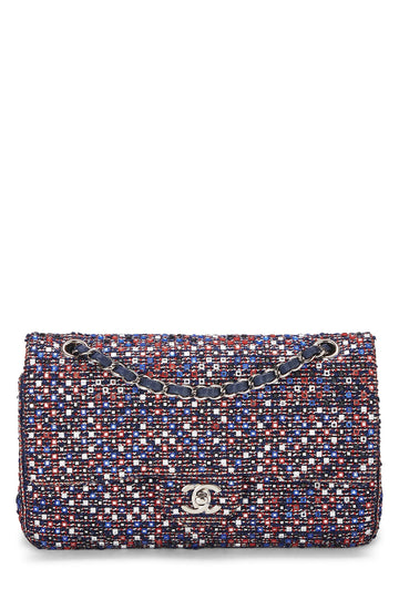 Chanel,  Multicolor Tweed Classic Double Flap Medium, Multi