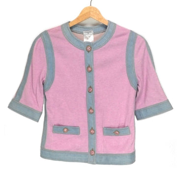 Chanel Pink CC Cardigan, 36