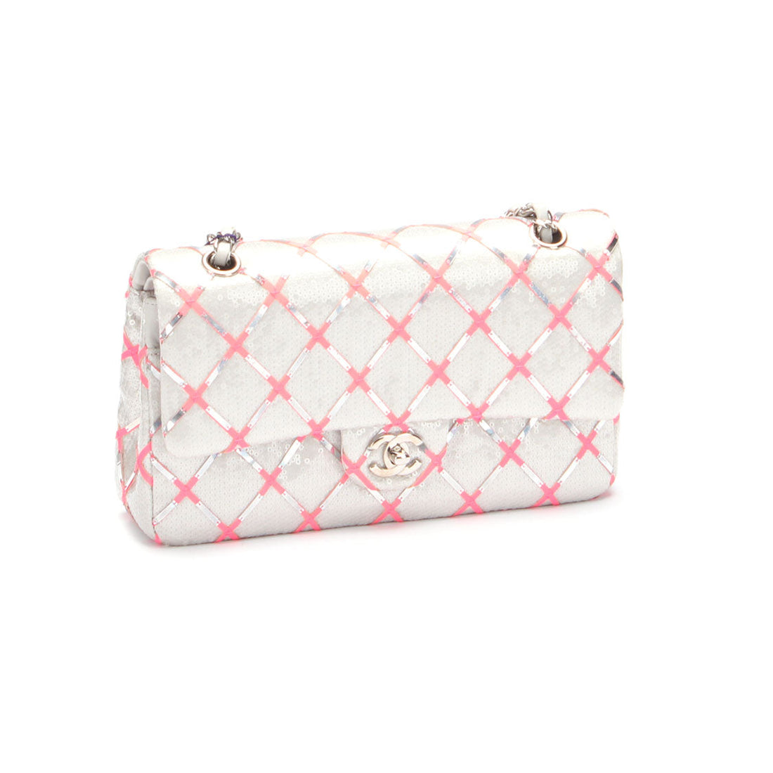 Chanel Cruise 2016 Sequined Classic Flap Bag Plastic Shoulder Bag in Excellent condition