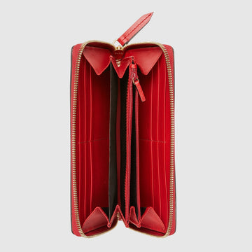 Gucci SyLouis Vuittonie Leather Continental Wallet Black