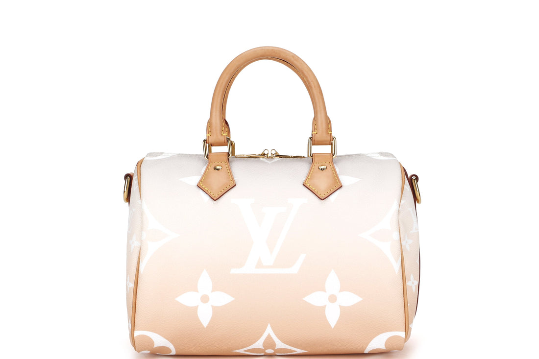 LOUIS VUITTON SPEEDY BANDOULIERE 25 (M45722) MONOGRAM GIANT GRADIENT, WITH STRAP, CHARM, LOCK, KEYS & DUST COVER