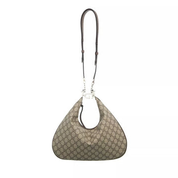 Gucci Attache Shoulder Bag Medium Beige Ebony/New Acero