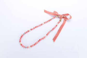 [SOLD] Chanel Coral Color Necklace