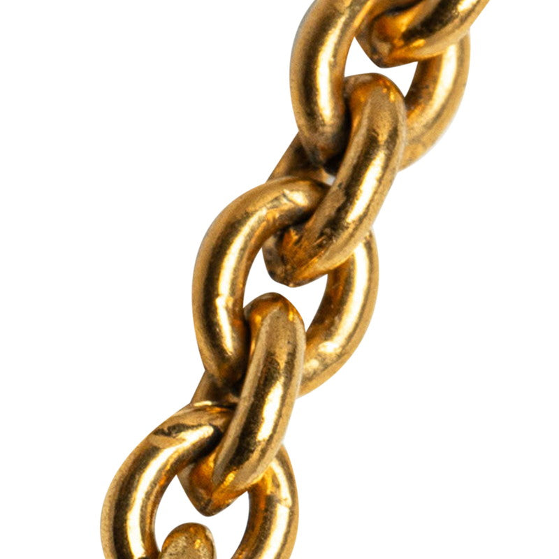Chanel Logo Letter Chain Necklace Metal Necklace in Good condition