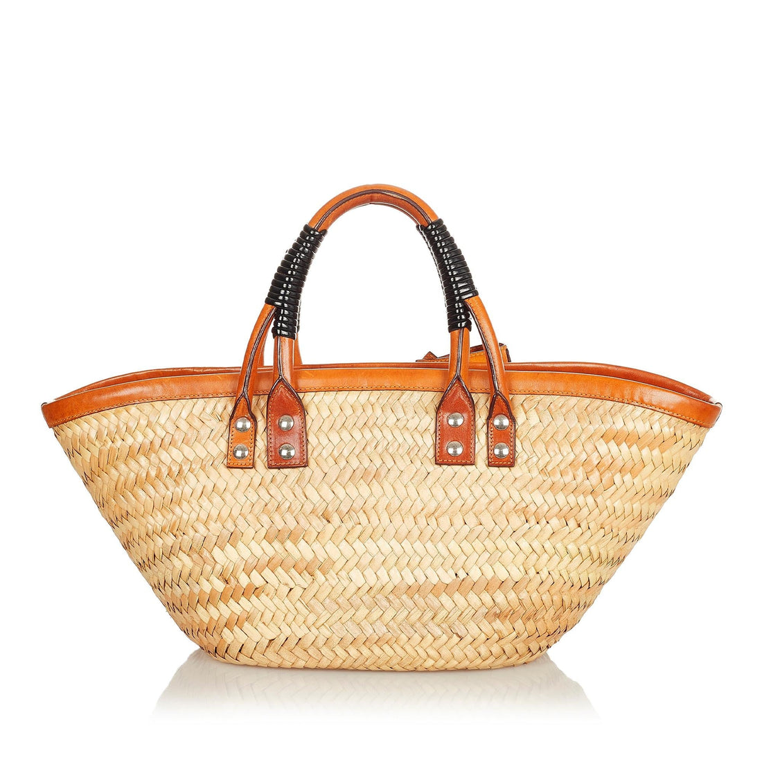 Balenciaga Bistrot Panier Straw Tote Bag (MLB-26428)