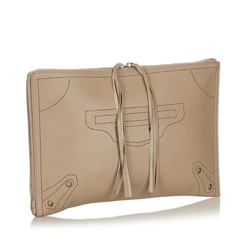Balenciaga Blackout Zip Leather Clutch Bag (MLB-37475)