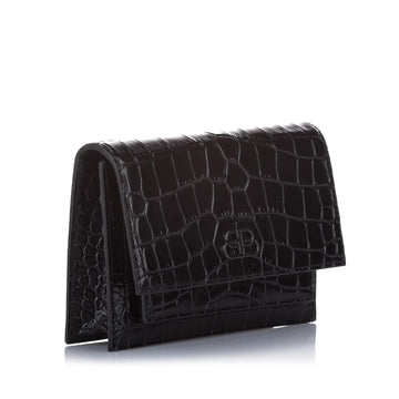 Balenciaga Croc Embossed Sharp Leather Shoulder Bag (MLB-25675)