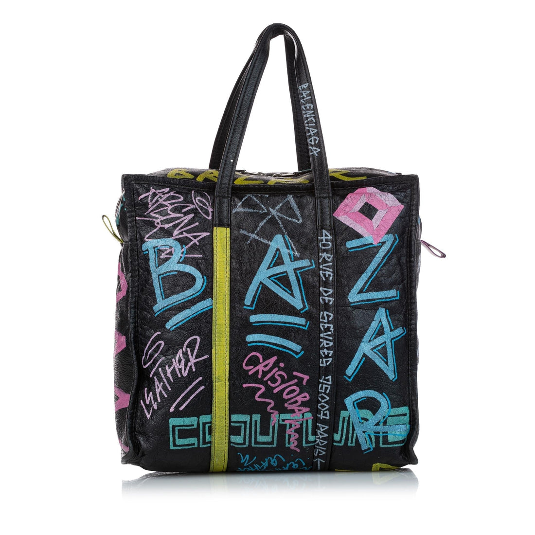Balenciaga Graffiti Explorer Leather Tote Bag (MLB-26208)