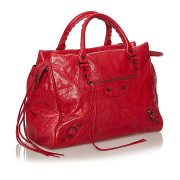 Balenciaga Large Sunday Lambskin Leather Tote (MLB-28390)
