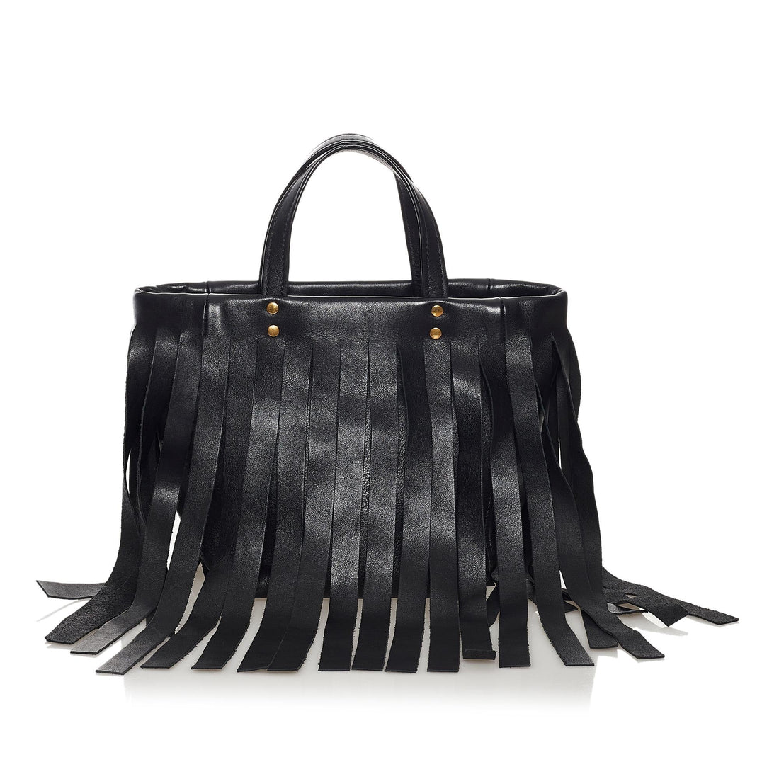 Balenciaga Laundry Cabas Fringe Leather Tote Bag (MLB-33746)