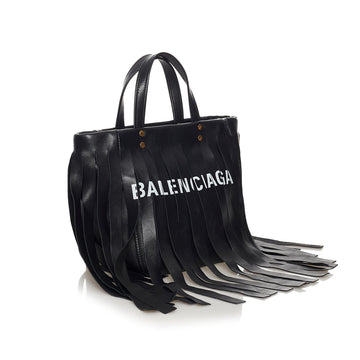 Balenciaga Laundry Cabas Fringe Leather Tote Bag (MLB-33746)