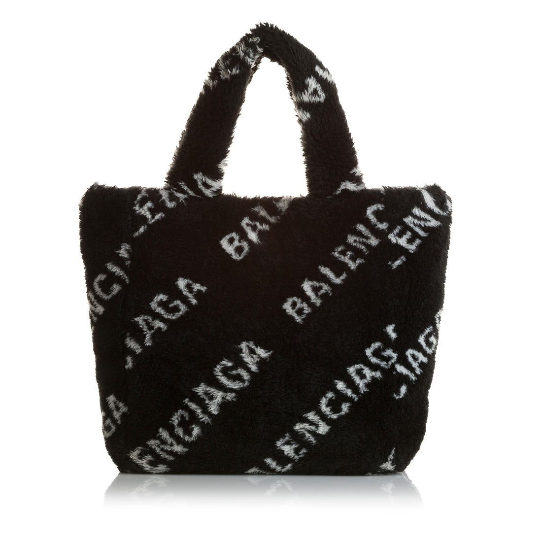 Balenciaga Logo Faux Fur Everyday XS Tote (MLB-35216)