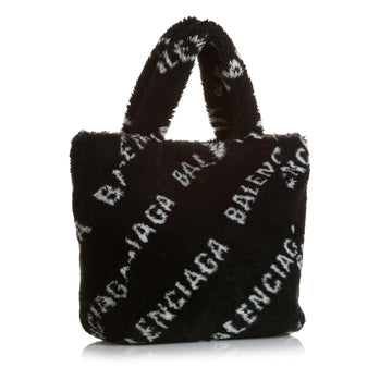 Balenciaga Logo Faux Fur Everyday XS Tote (MLB-35216)