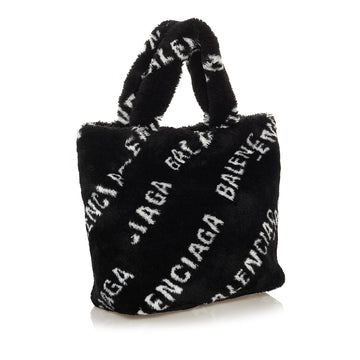 Balenciaga Logo Faux Fur Everyday XS Tote (MLB-37300)