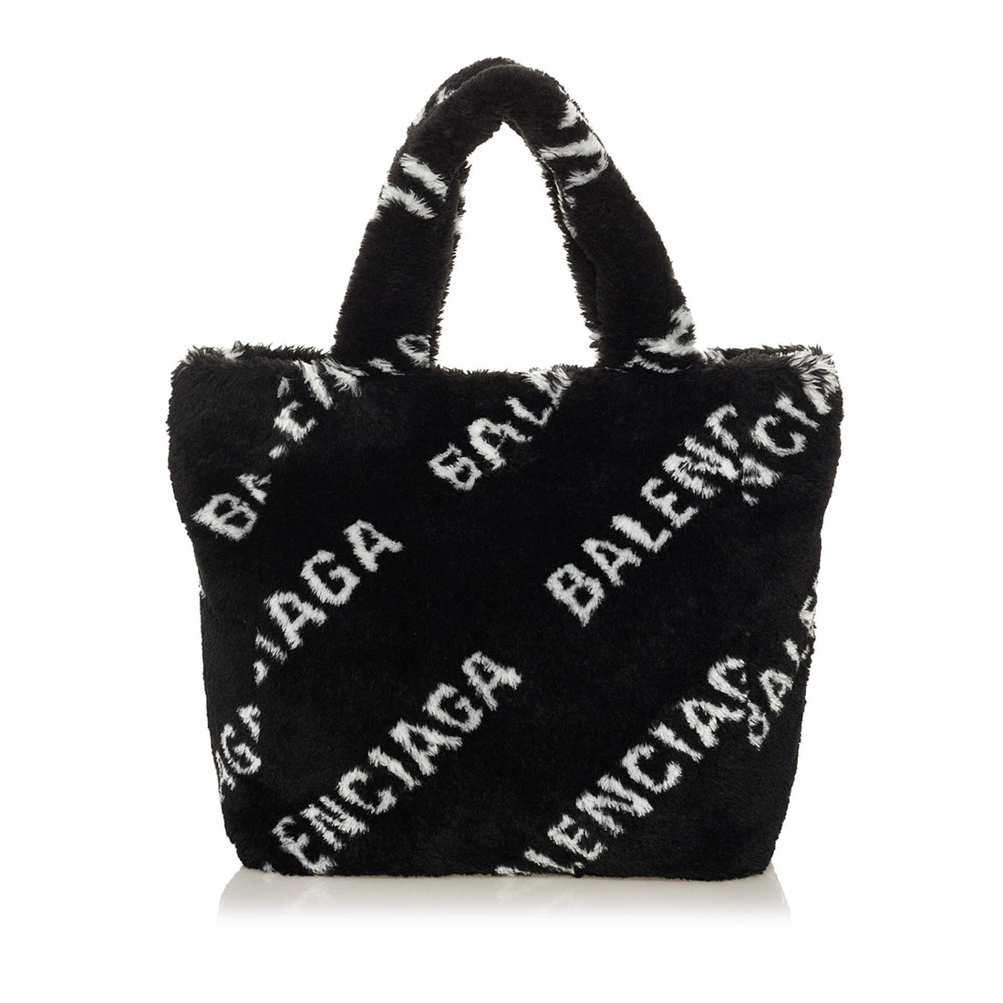 Balenciaga Logo Faux Fur Everyday XS Tote (MLB-UoEl2c)