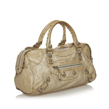 Balenciaga Motocross City Giant 21 Leather Satchel (MLB-28568)