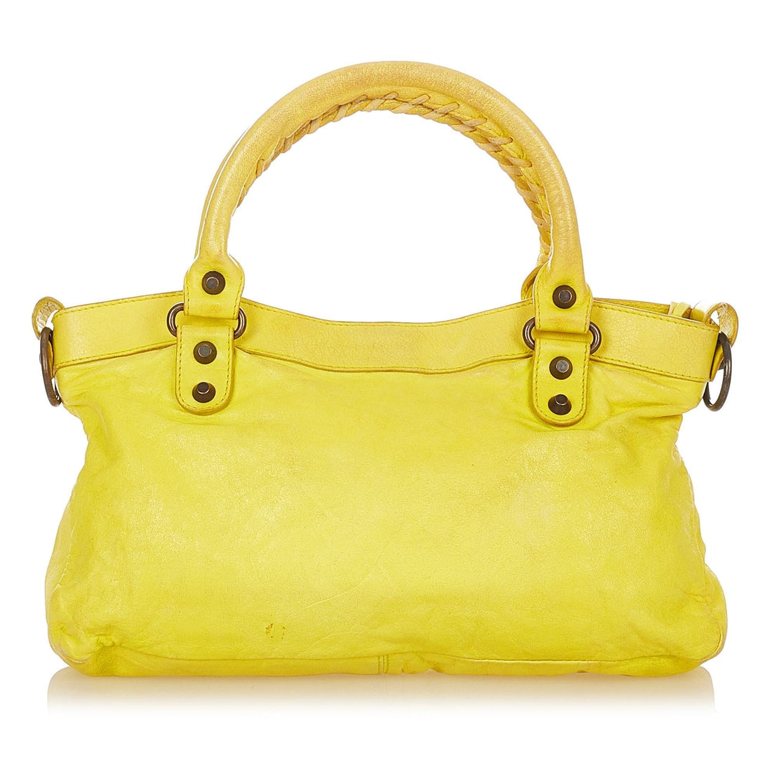 Balenciaga Motocross Classic City Lambskin Leather Satchel (MLB-26047)