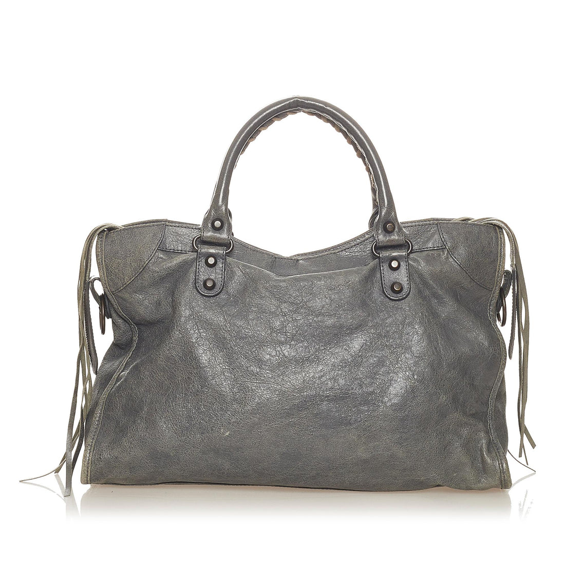 Balenciaga Motocross Classic City Lambskin Leather Satchel (MLB-27288)