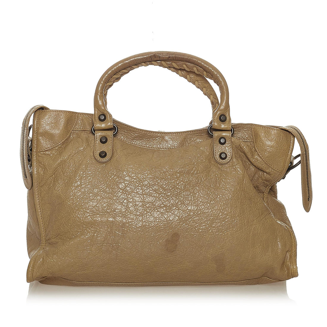 Balenciaga Motocross Classic City Lambskin Leather Satchel (MLB-28143)