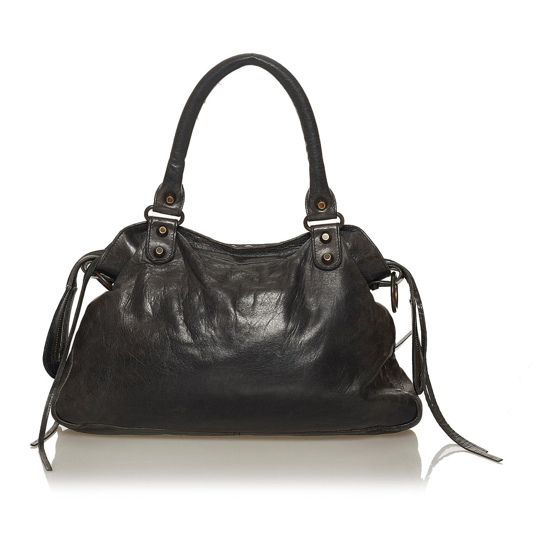 Balenciaga Motocross Classic City Lambskin Leather Satchel (MLB-28897)