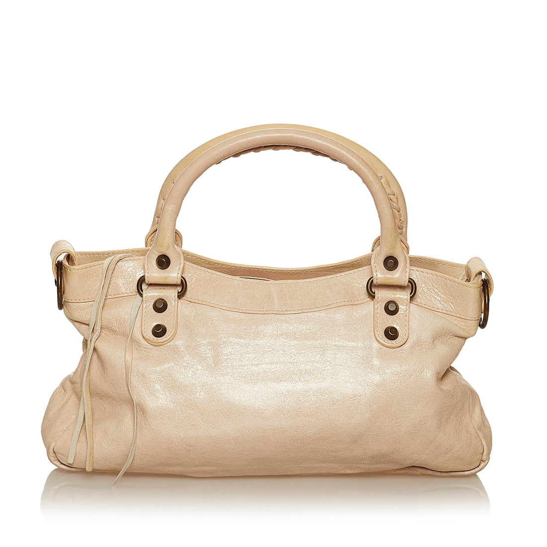 Balenciaga Motocross Classic City Lambskin Leather Satchel (MLB-29309)