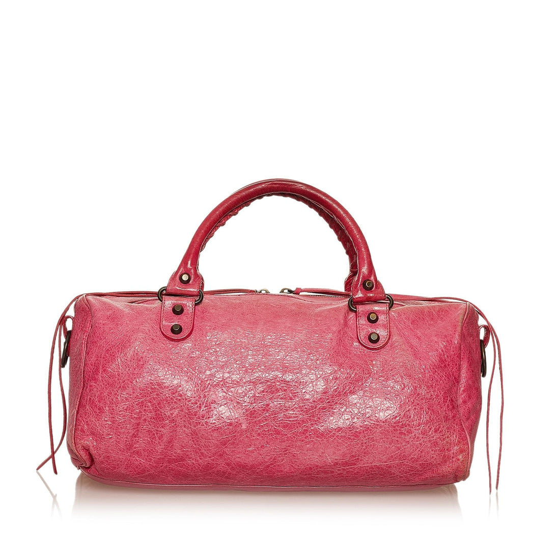 Balenciaga Motocross Classic City Lambskin Leather Satchel (MLB-29314)