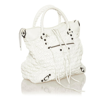 Balenciaga Motocross Classic City Matelasse Leather Handbag (MLB-34341)