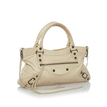 Balenciaga Motocross Classic First Lambskin Leather Satchel (MLB-30598)
