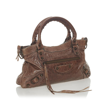Balenciaga Motocross Classic First Lambskin Leather Shoulder Bag (MLB-28142)