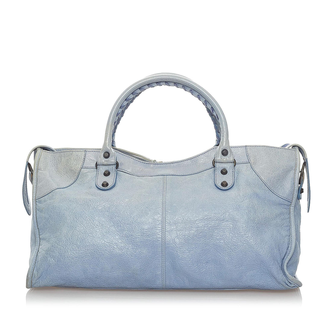 Balenciaga Motocross Classic Part Time Lambskin Leather Satchel (MLB-30377)