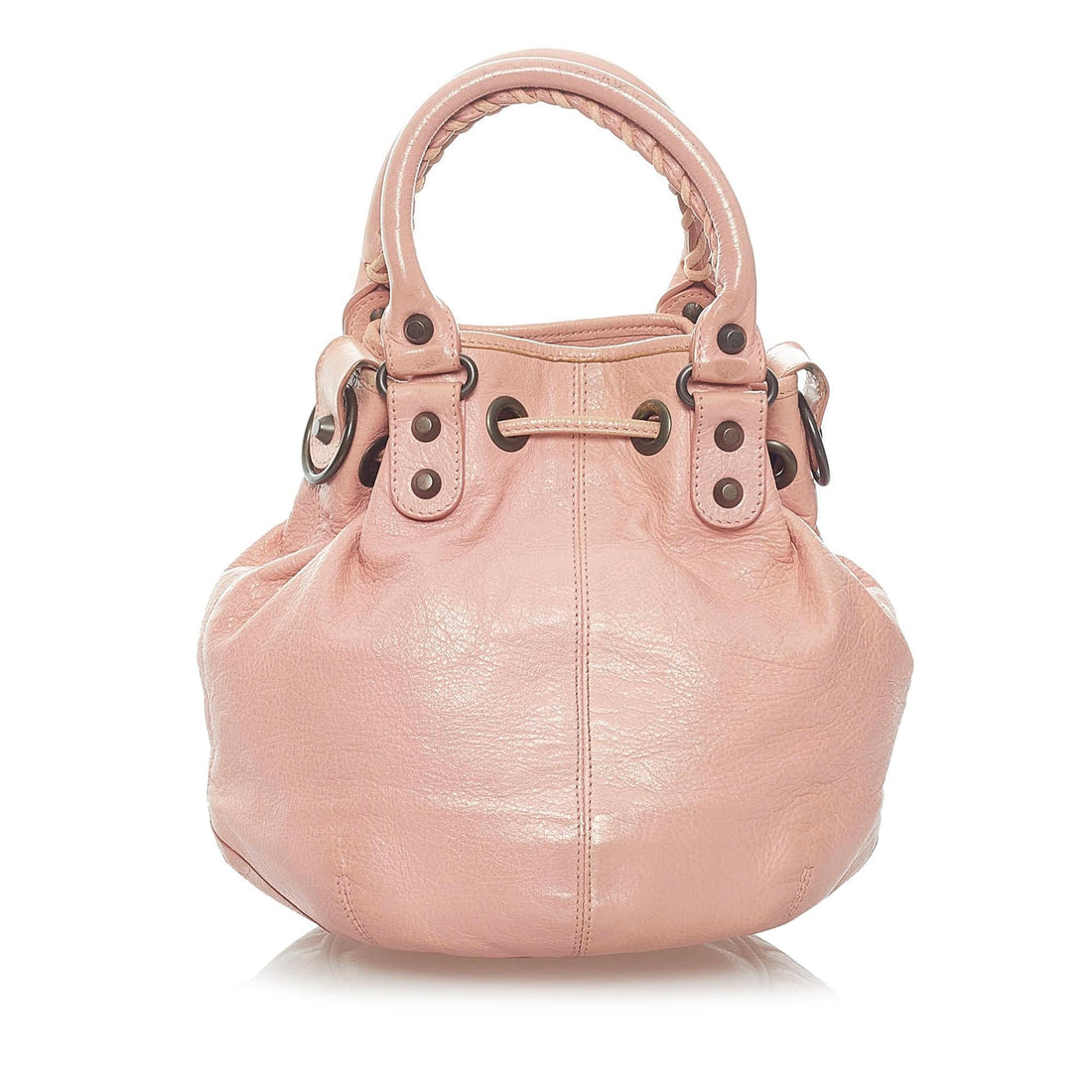 Balenciaga Motocross Classic Pompon Bucket Bag (MLB-33526)