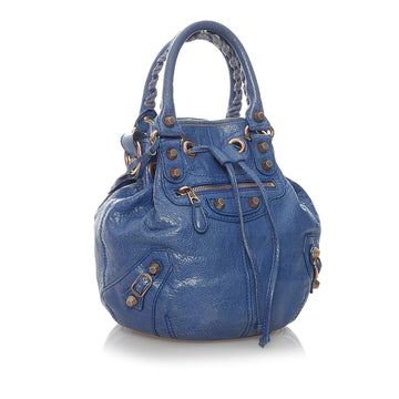 Balenciaga Motocross Classic Pompon Satchel (MLB-29892)