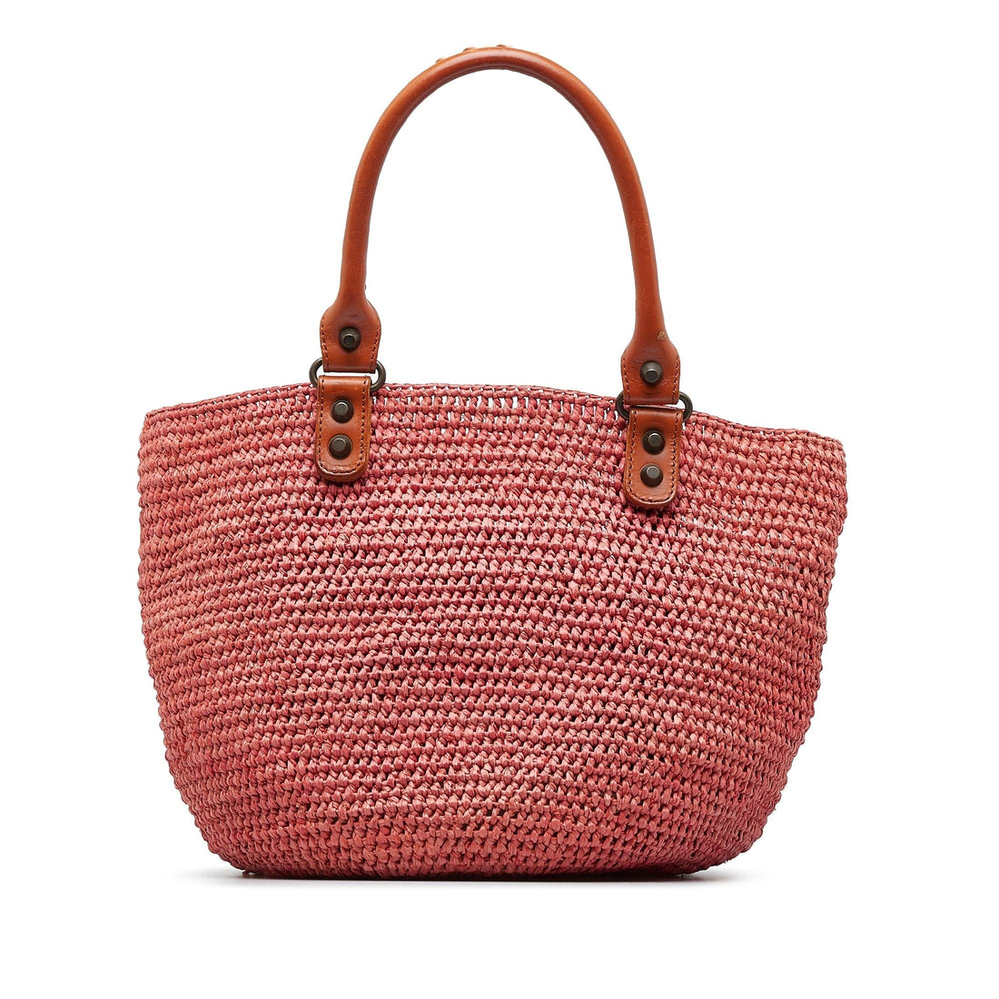 Balenciaga Motocross Classic Raffia Panier Handbag (MLB-DkYaYu)